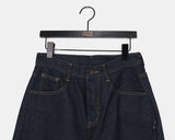 Nami Leopard Embroidery Patch Stitch Balloon Fit Denim Long Pants