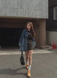 Into Gradient Washing Denim Shirt