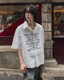 [LAN ARCHIVE] Lettering Short Sleeve Shirt