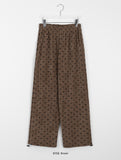 Mokuna Banding String Heart Corduroy Pants