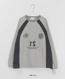 [unisex] Wylen Nylon Printing Over Sweatshirt