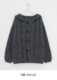 Hetlo Cable Hood Knit Cardigan
