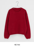 Hutenmo Basic Color Round Knit