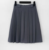 Ozu Pleats Midi Skirt