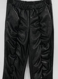 Decoration Shirring Leather Pants