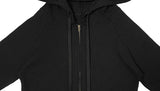 Dohi Slim Ribbed Crop Hoodie