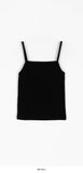 Color Slim Cropped Ribbed String Sleeveless