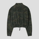 Camouflage Crop Rider Jacket