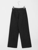 Rotiver dot denim pants