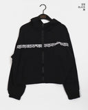 Surf Lace Hood Windbreaker Zip-Up