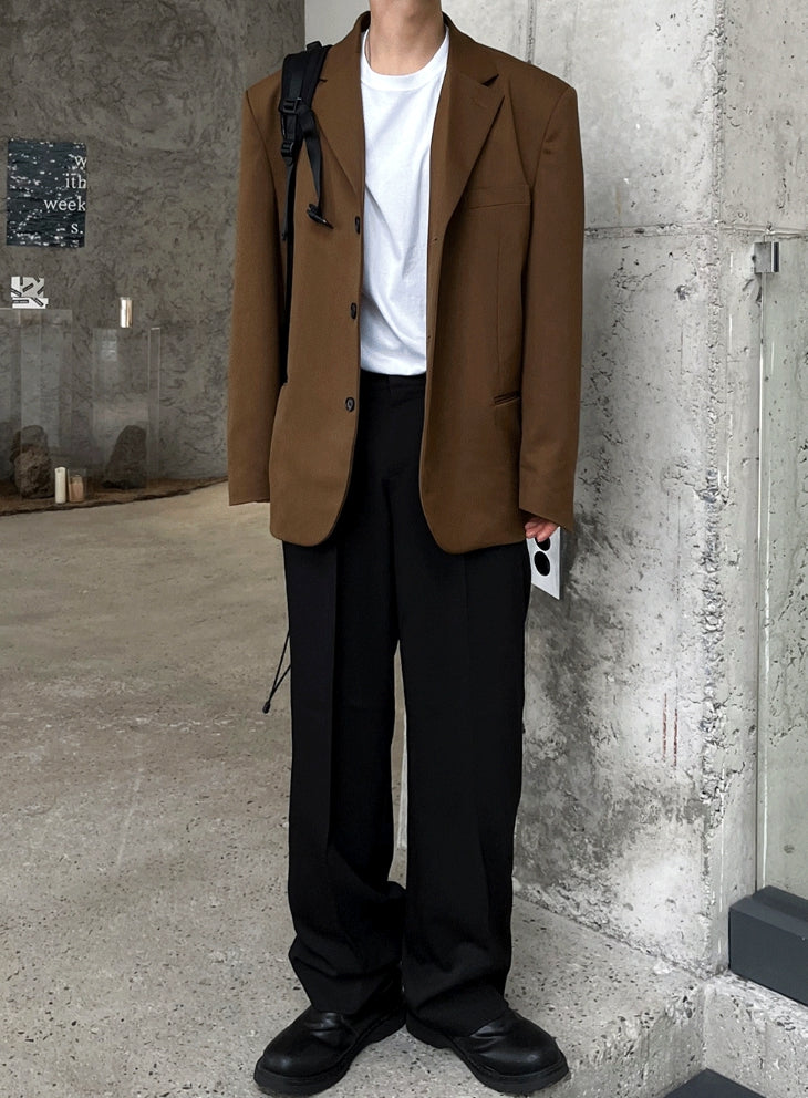 【COSYHARU】Cosyharu Wide Slacks Cosyharu Basic & Wide Slacks - COSYHARU | 60% - Asian