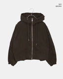 Huem Cut String Pocket Loose Fit Hooded Jumper