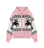 Ender Nordic Knit Hooded Zip-Up