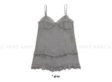 LACE LAYERED MINI DRESS