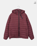 Monning String Two-Way Hooded Overfit Lightweight Padding Jumper