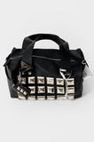 oversize studded shoulder bag