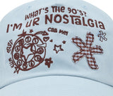 Flower Applique Camp Cap