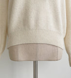 Nael Velvet Tie Pearl Puff Knit
