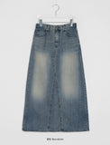 Seku Washing Denim Long Skirt