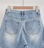 Slom Washing Denim Shorts