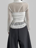 New New Frill See-Through Shirt