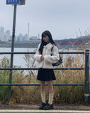 [Belt SET] Tizen Wool Pleated Skirt