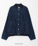 [unisex] Charmin snap button blouson denim jacket