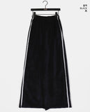 [MADE] CLISHA Velvet Lace Track Pants