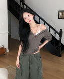 Taysi Roll-up Three Quarter T-shirt