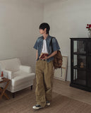 Theo Washed Double Pocket Cargo Pants