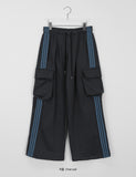 [unisex] Hendini Bending String Brushed Big Cargo Track Pants