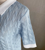 Lyrichell Collar Cable Knit