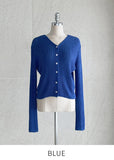 Shueri V-neck Rib Knit Cardigan