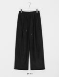 [unisex] Holf banding fleece string wide pants