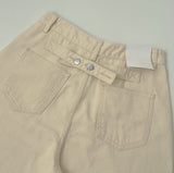 Back Point Adjust Loose Fit Wide 4-Season Cotton Pants