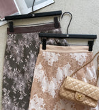 Tier H-line Banding Lace Skirt