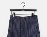 Puka Stripe Banding Wide Pants