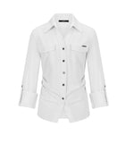 [mnem] Muted Roll-Up Shirt