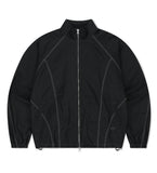 COVER STITCH NYLON TRACK JACKET