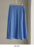 Decoline Puff Collar Short Zip-Up Jacket Banding Flare Skirt Set