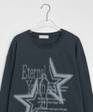 Teken Star Printing Over Long Sleeve Tee