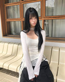 Mude Open Crop Cardigan