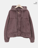 Zefu Pigment Washing Hooded Jacket