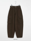 [unisex] Aina Banding Peach Fuzz Wide Cargo Pants