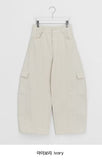 Yanbs Cargo Brushed Curved Wide Pants