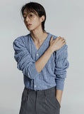 Cable knit cardigan
