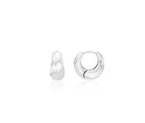 Truvion Silver One-Touch Earrings S