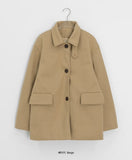 Iolo Quilting High-Neck Wool Half Coat