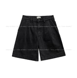 Lynn Minimal Pintuck Denim Shorts