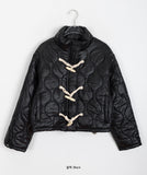 Limb toggle quilted short padded jumper